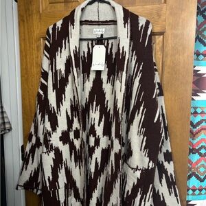 Wonderly Brown and Cream Cardigan